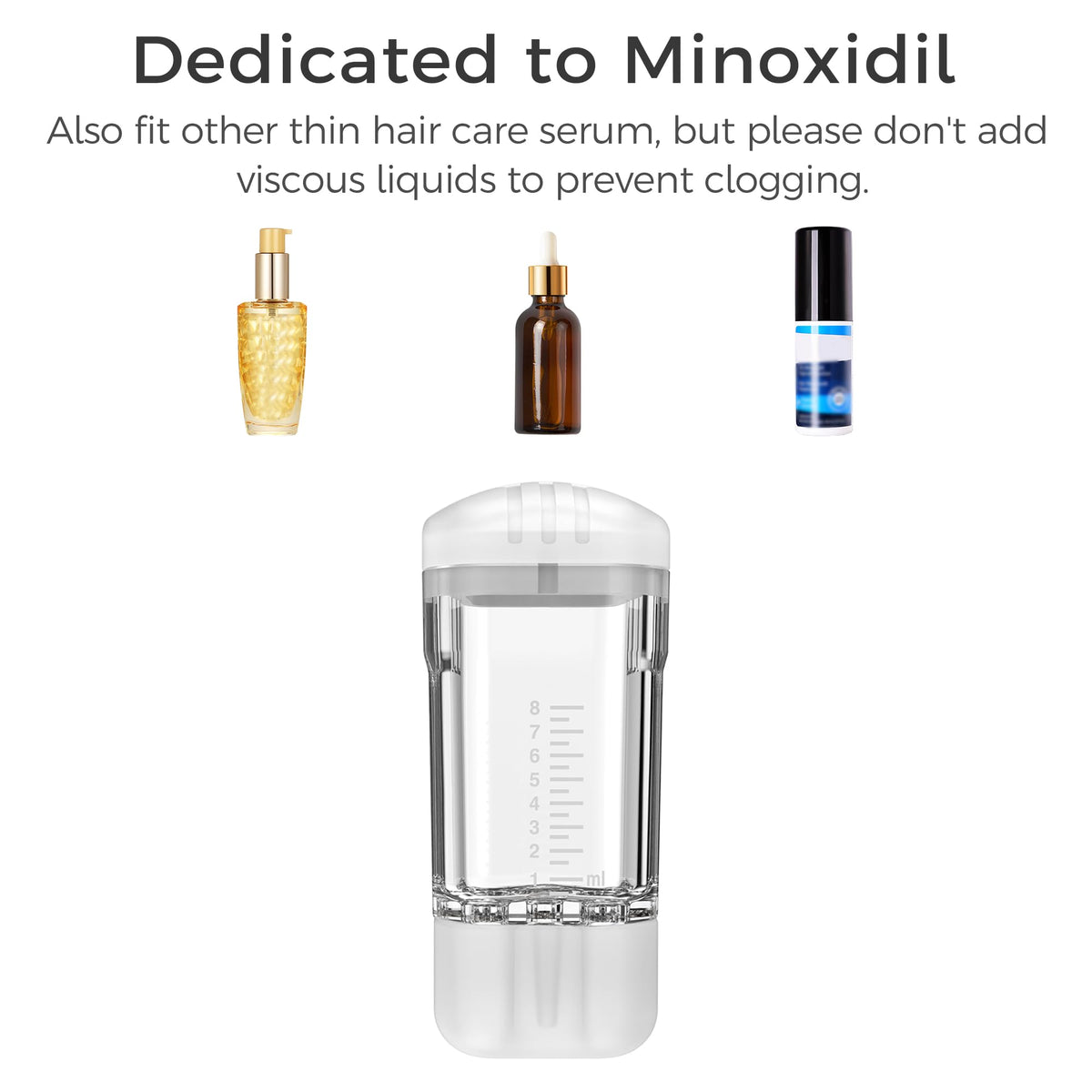 WL-YBOPRO Minoxidil Applicator with hair care products
