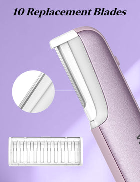WLU Dermaplane Razor packaging and accessories
