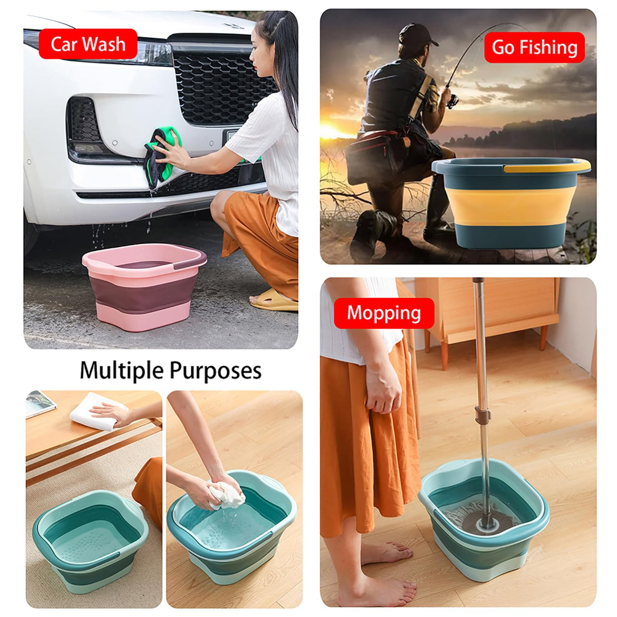 WMHYLYH Collapsible Foot Spa dimensions and capacity