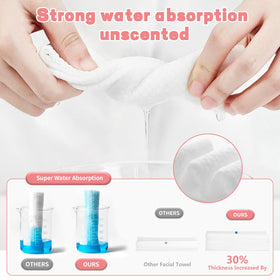WMQL Disposable Face Towels showing pop-up design