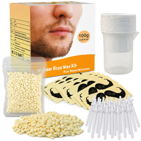 Wokaar Nose Wax Kit with 100g wax and 30 applicators