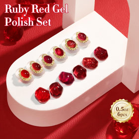 Woman applying Double Rhythm Gel Polish at home