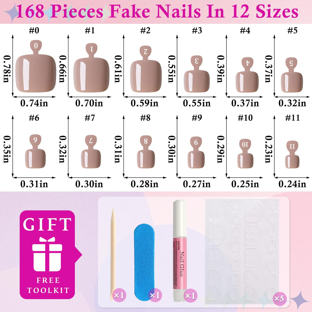 Woman applying LuckForever press on toenails at home