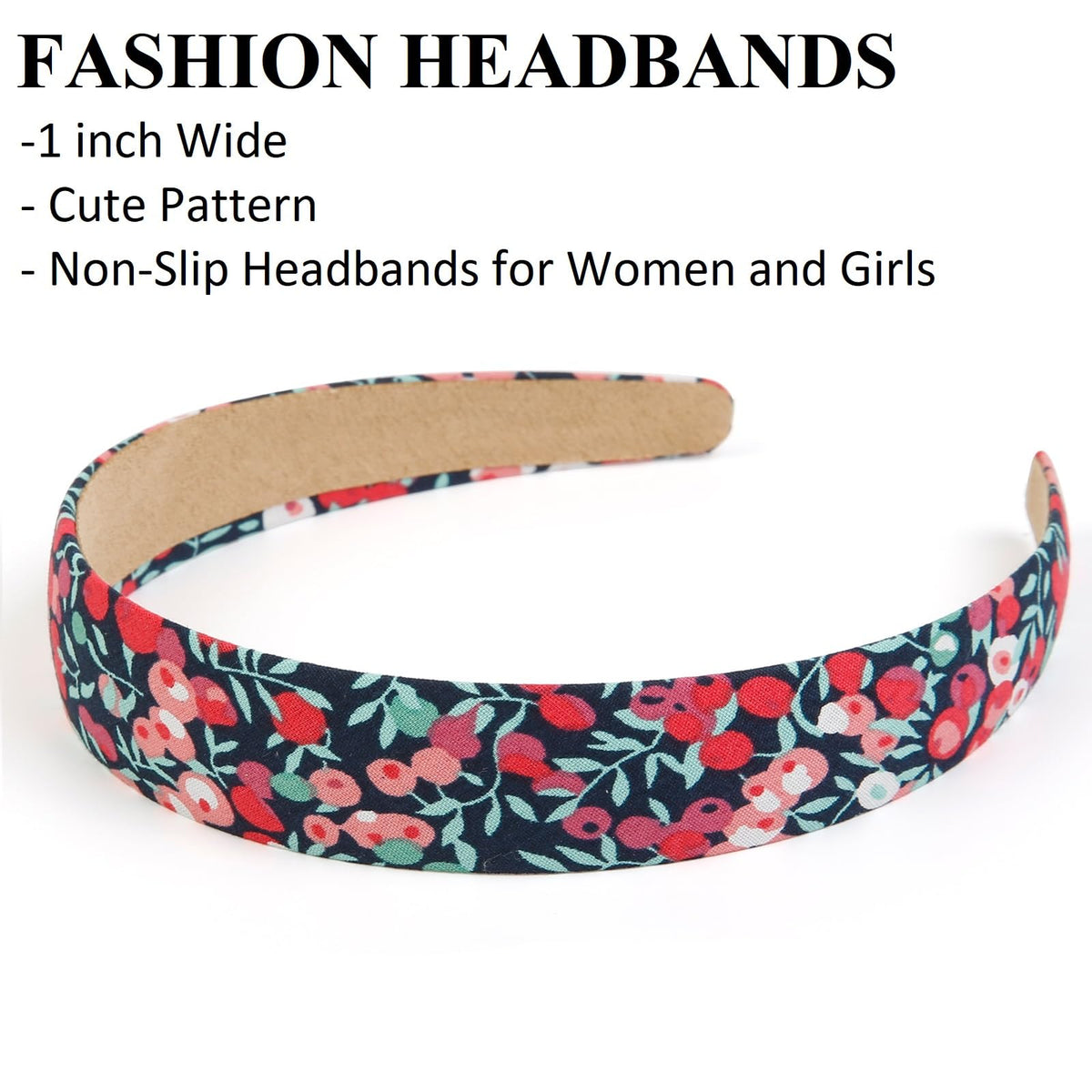 Woman styling hair with Huachi headband outdoors