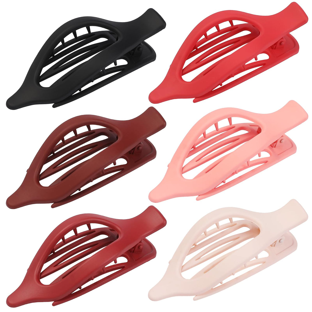Woman wearing USDNICE flat hair clips while driving