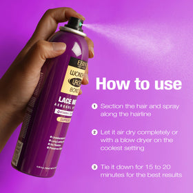 WONDER LACE BOND Lace Melt Spray in lifestyle setting