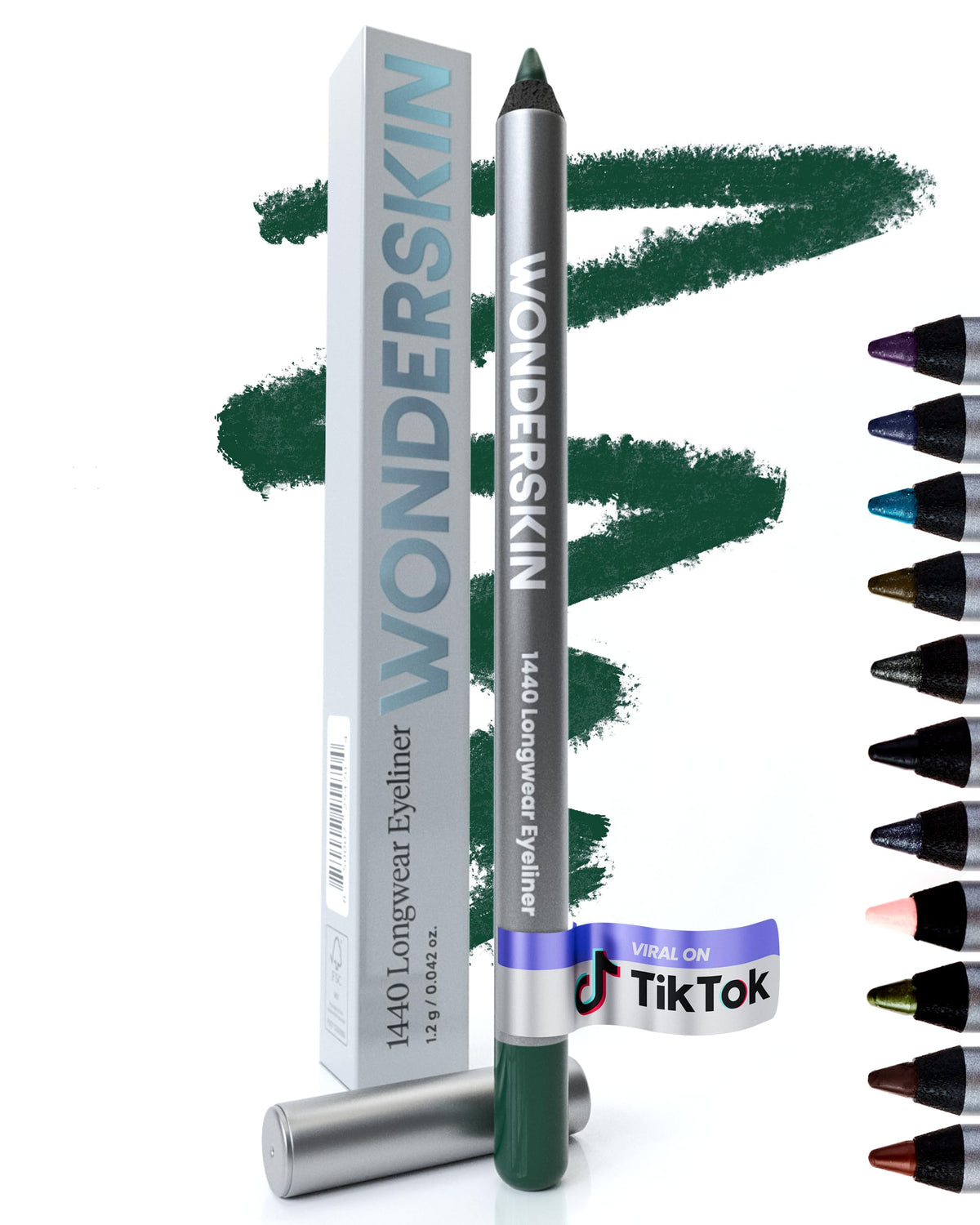 Wonderskin Eyeliner Pencil 1440 front view showing vibrant colour