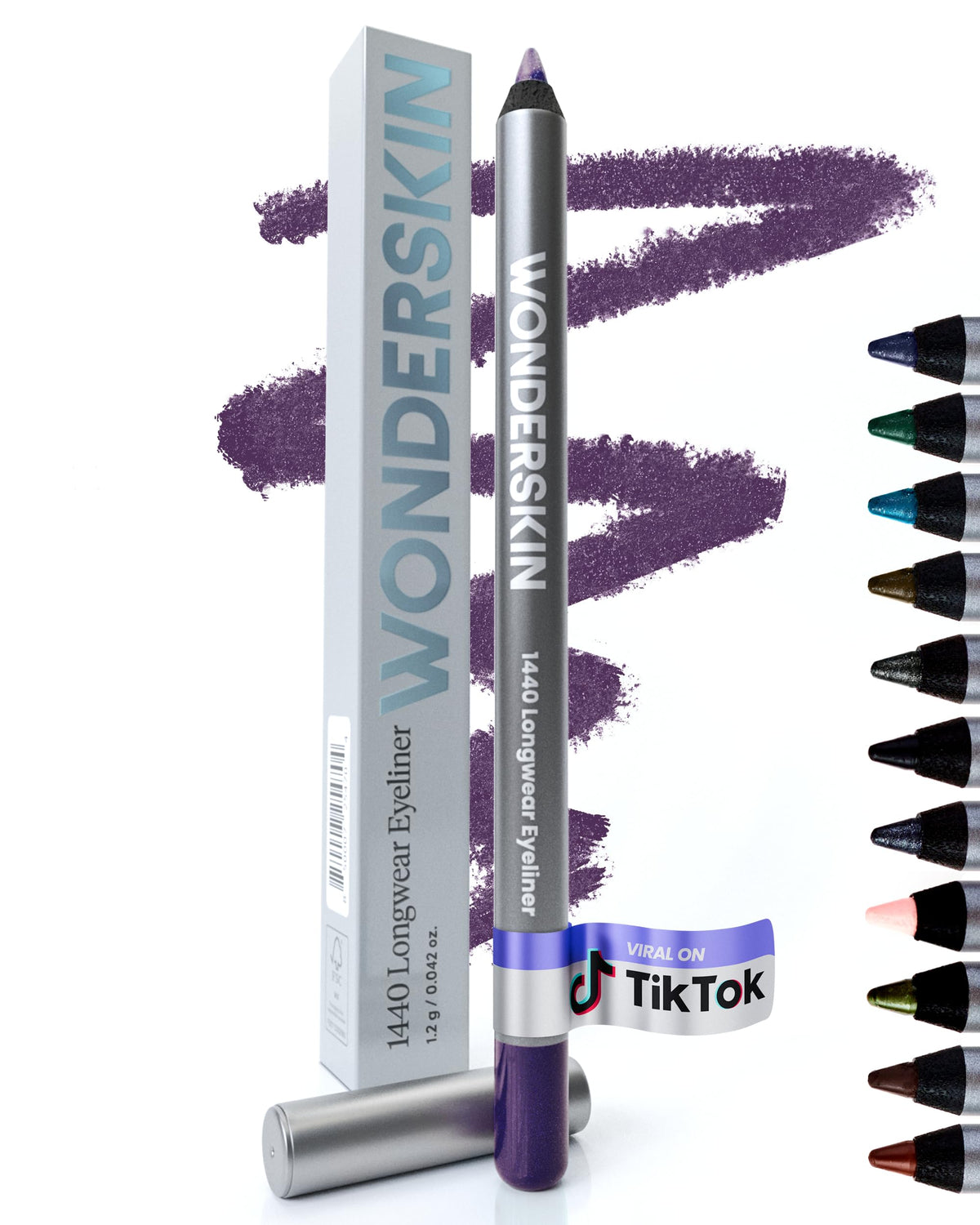 Wonderskin Eyeliner Pencil 1440 front view with packaging