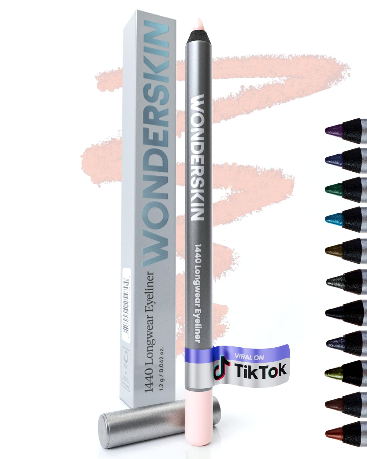 Wonderskin Eyeliner Pencil 1440 front view with vibrant colour