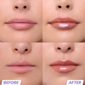Wonderskin Lip Gloss Gold Glitter applicator close-up