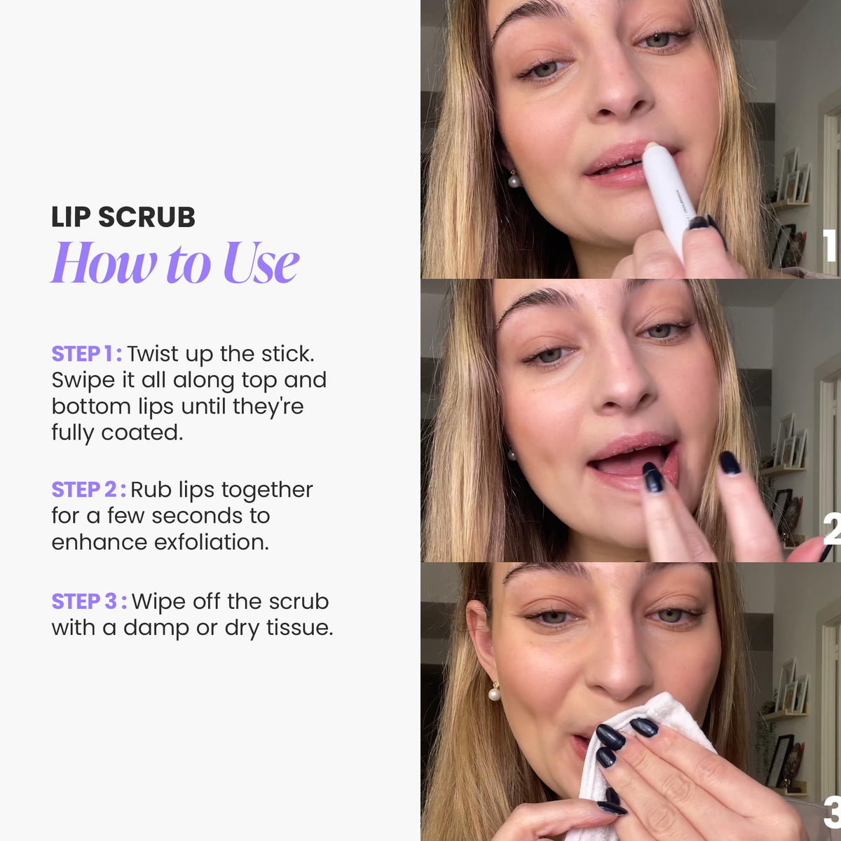 Wonderskin Lip Scrub 20g size comparison