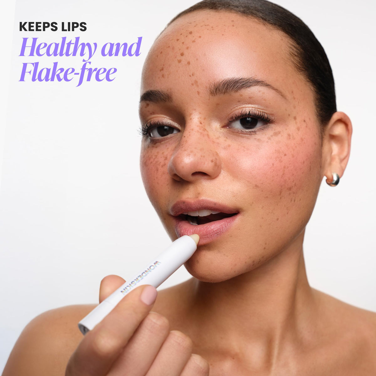 Wonderskin Lip Scrub showing sugar granules