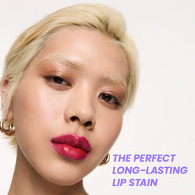 Wonderskin Lip Stain being removed with tissue