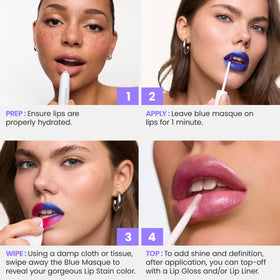Wonderskin Lip Stain in shade display