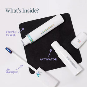 Wonderskin Lip Stain Kit lifestyle use on model