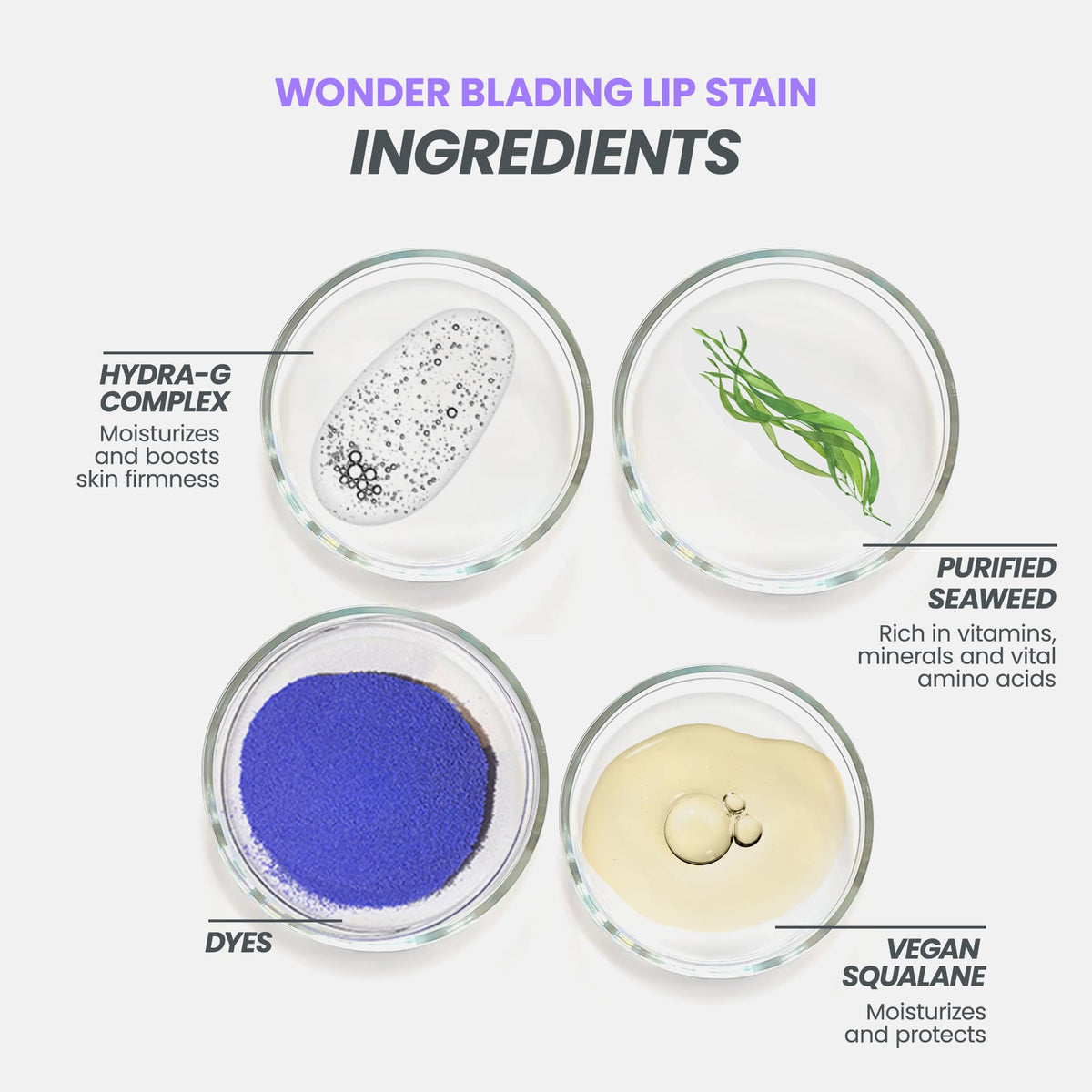 Wonderskin Lip Stain on a makeup table
