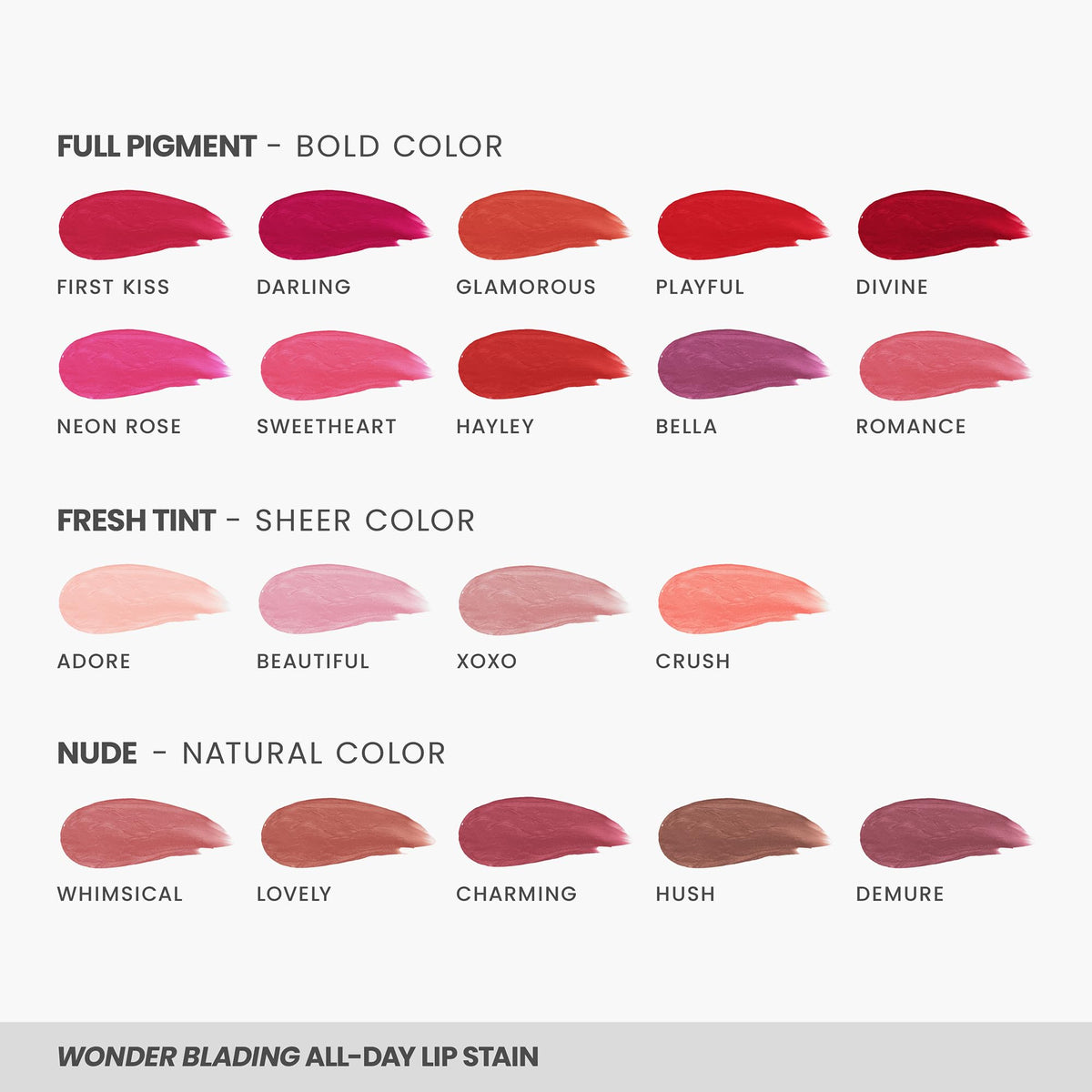 Wonderskin Lip Stain on a makeup table