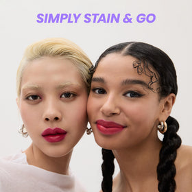 Wonderskin Lip Stain with other makeup products