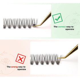 WONSIS Lash Clusters packaging with detailed specifications