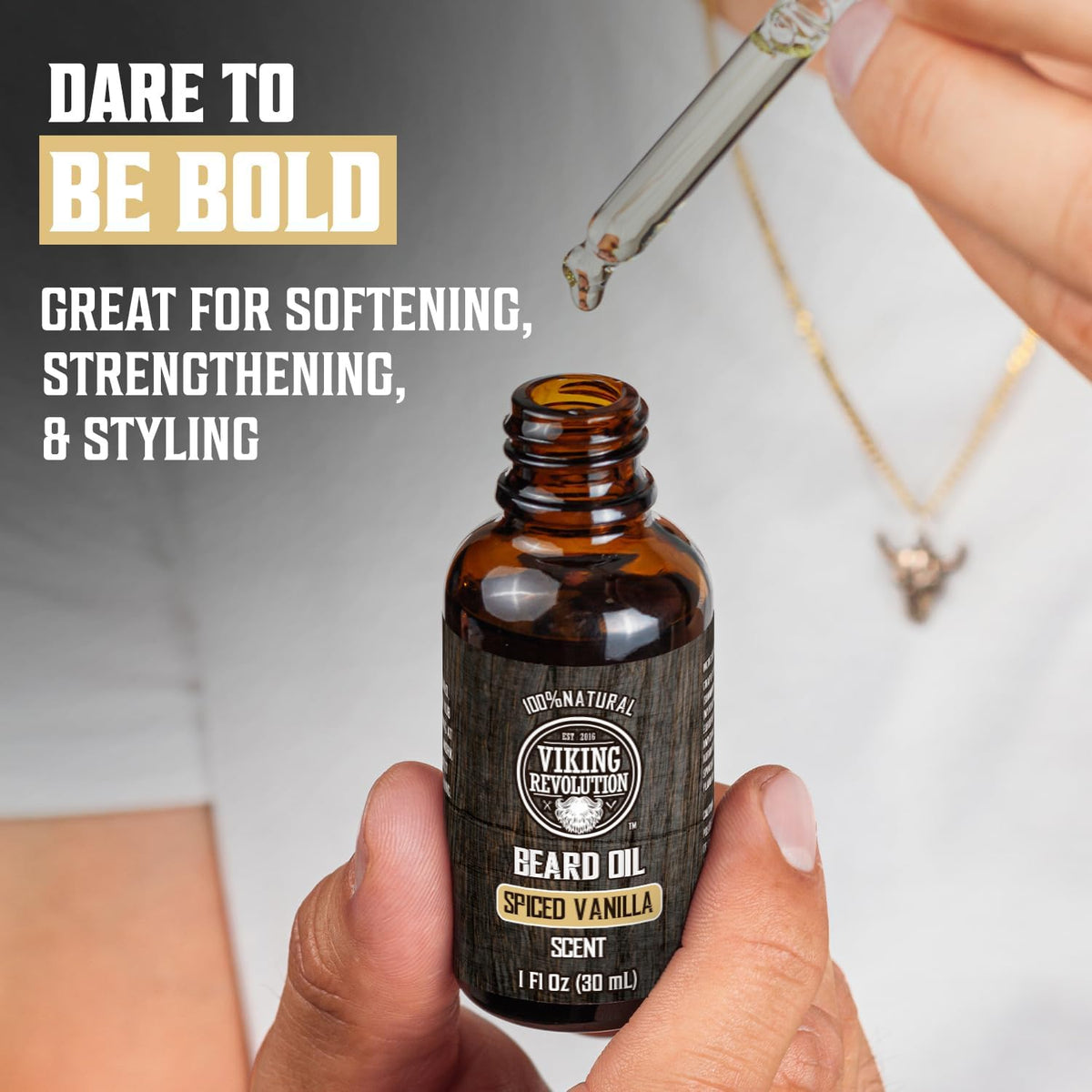 Wooden Boars Hair Beard Brush included in the kit