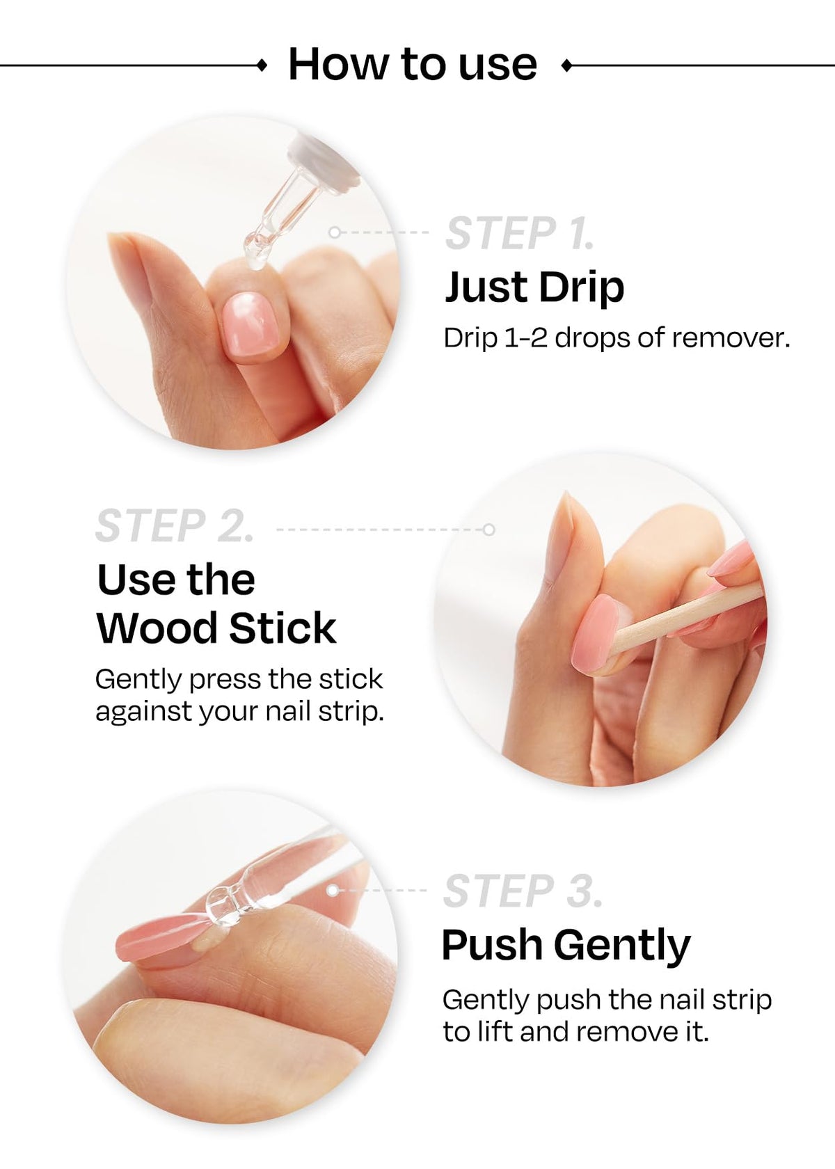 wooden stick included in the ohora Bundle Set for nail application