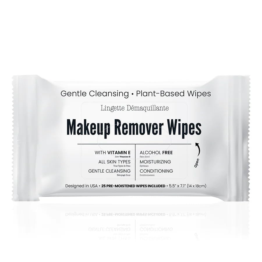 World Amenities Makeup Remover Wipes front view packaging