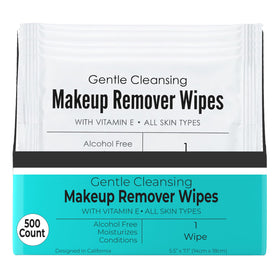 World Amenities Makeup Remover Wipes front view with packaging