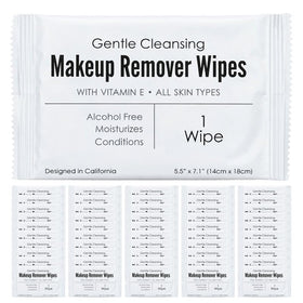 World Amenities Makeup Remover Wipes packaging details