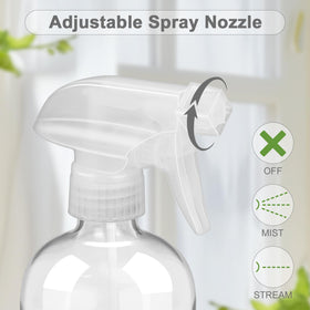 Worldgsb 16 oz spray bottle with adjustable nozzle in mist mode