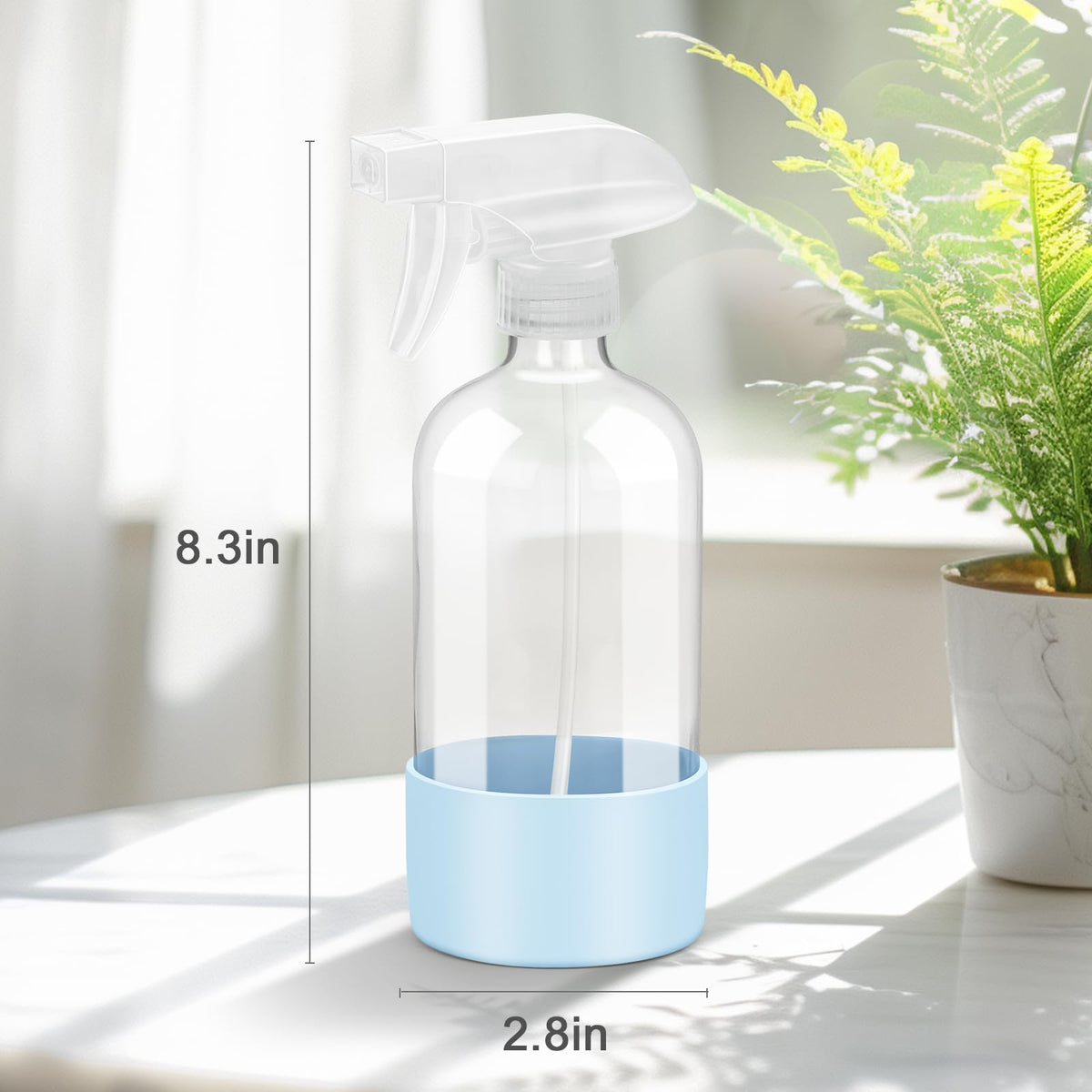Worldgsb Glass Spray Bottle with wide-mouth opening for easy filling
