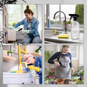 Worldgsb glass spray bottles package including labels