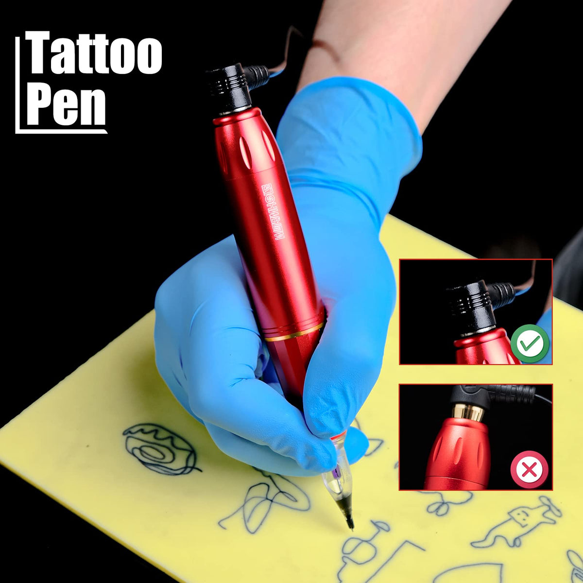 Wormhole Tattoo Kit accessories laid out on a table