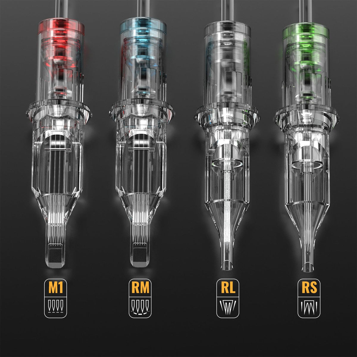 Wormhole Tattoo needles showing anti-backflow design