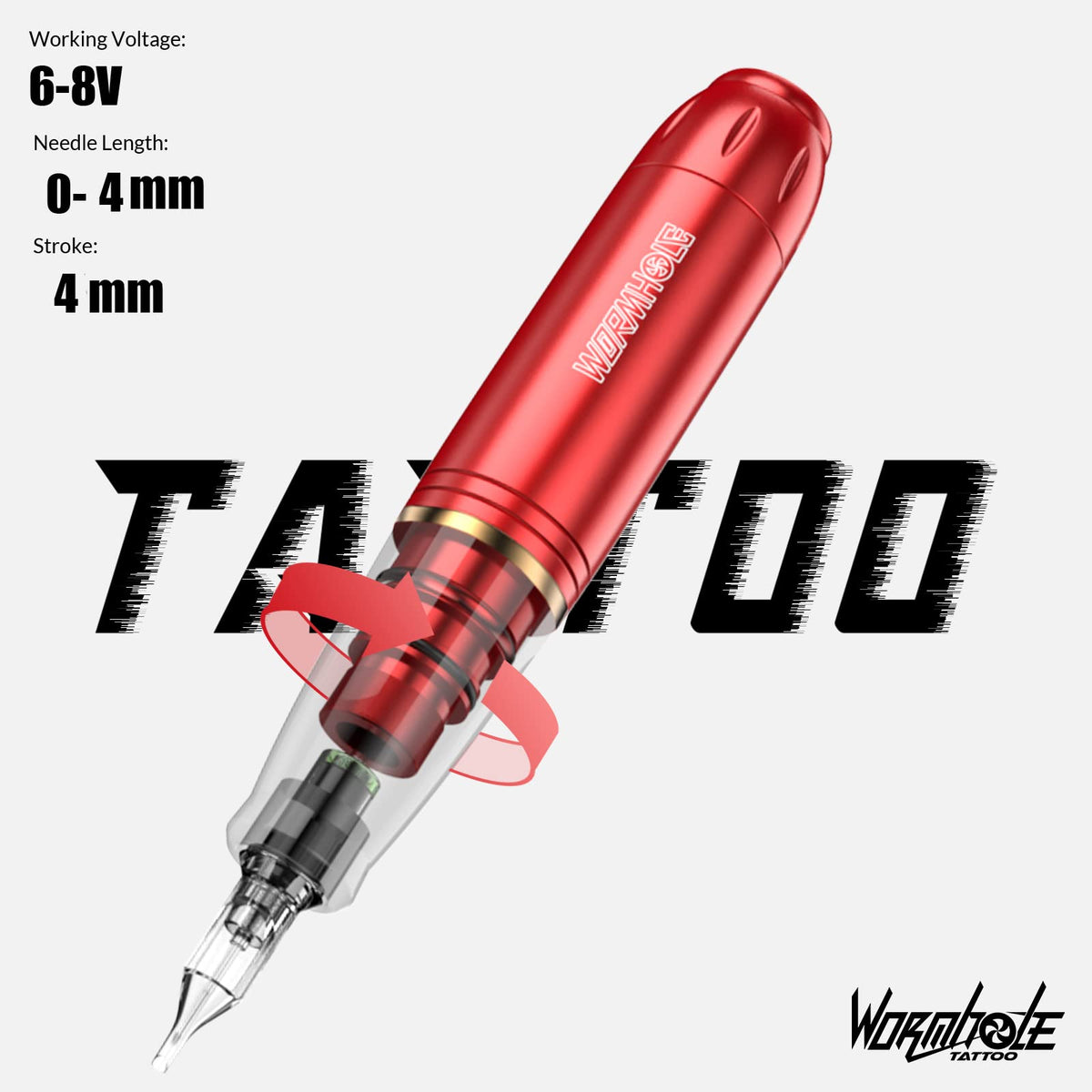 Wormhole Tattoo pen machine front view