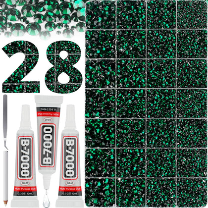 Worthofbest 36000PCS Rhinestone Crafting Kit with storage case