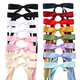 WORTL 16 PCS Hair Bows assorted colours front view