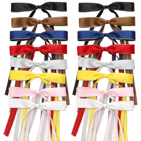 WORTL 16 PCS Hair Bows assorted colours front view