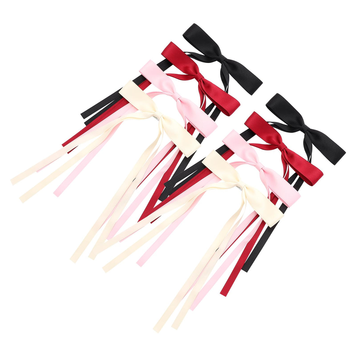 WORTL hair bows in various colours laid out