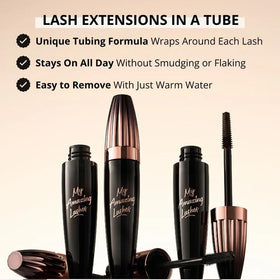 WOWCOMBO My Amazing Lashes Mascara black texture on hand