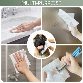 WOWOTEX Disposable Face Towels in a travel bag