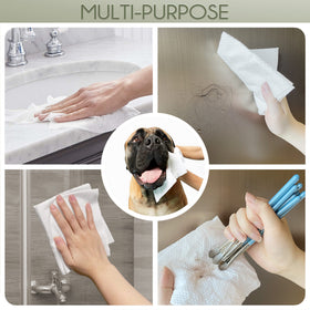 WOWOTEX disposable face towels in travel setting