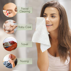 WOWOTEX face towels being used outdoors
