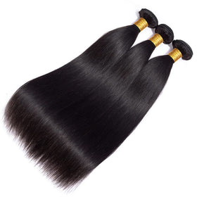 WOWQUEEN 10A Brazilian Straight Hair Bundles packaging