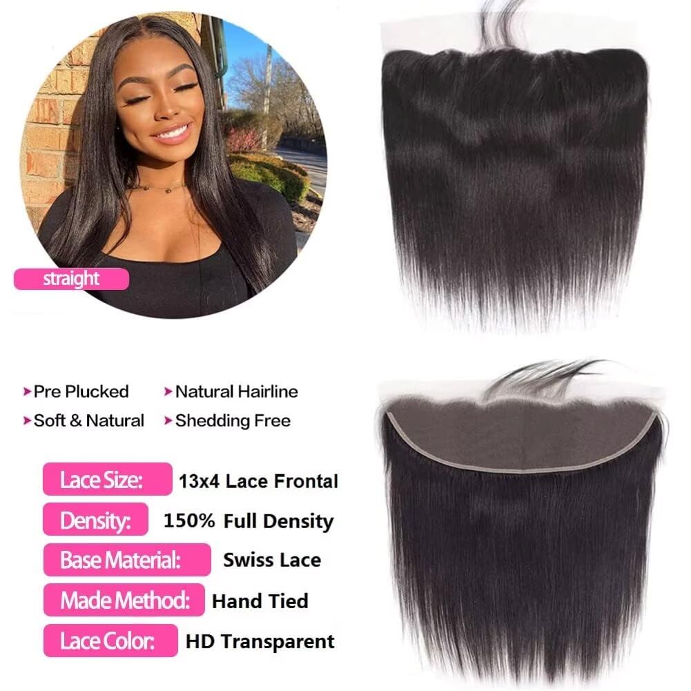 Wowqueen Beauty 10A Straight Bundles with Frontal packaging
