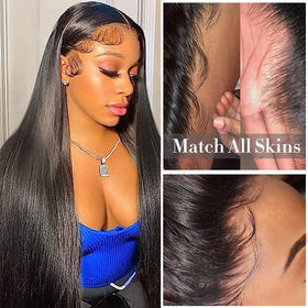 WOWQUEEN Straight Bundles showing natural shine