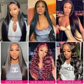 WOWQUEEN Straight Bundles with Closure lifestyle scene
