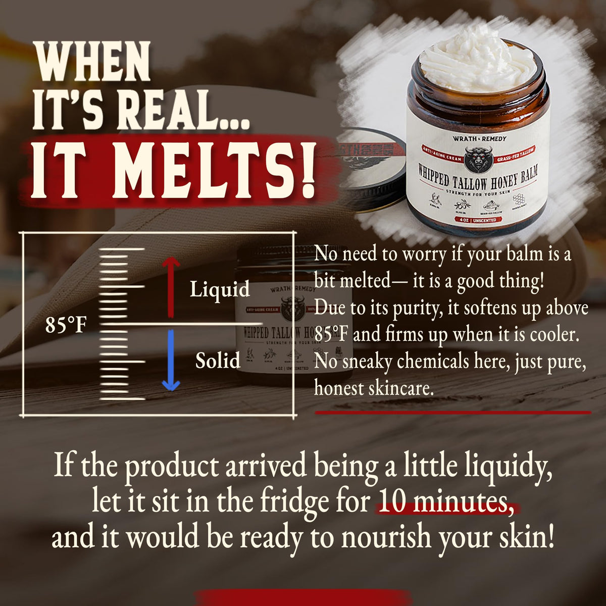 Wrath & Remedy Organic Beef Tallow Balm packaging