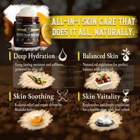 Wrath & Remedy Organic Beef Tallow Whipped Honey Balm lifestyle scene