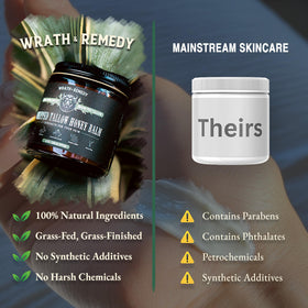 Wrath & Remedy Whipped Honey Balm 4 OZ lifestyle scene with hands applying balm