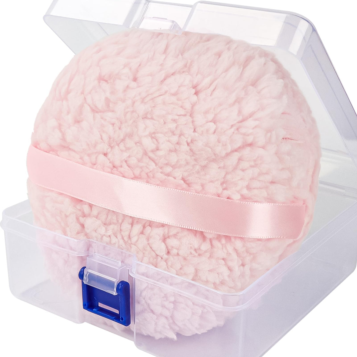 WSYUB 6-inch pink powder puff front view